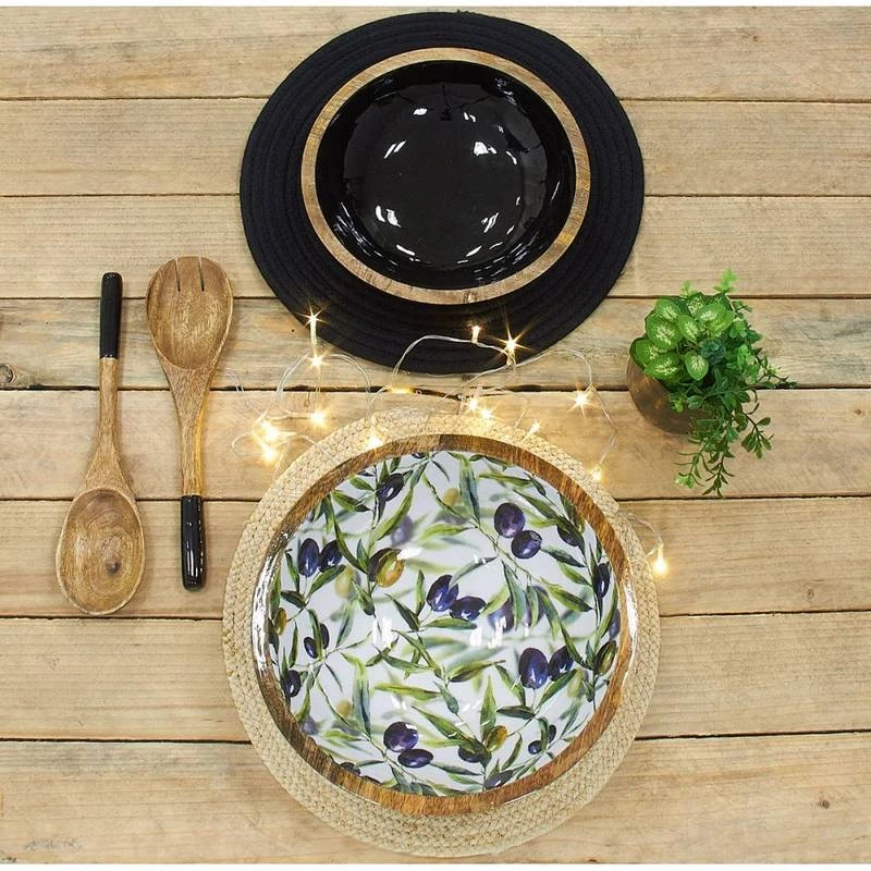 Paire De Couverts En Manguier 4 Paire De Couverts En Manguier – Image 2