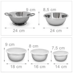 Lot De 5 Pièces Bols Acier Inoxydable -Umbraen Boutique 04700c30ecbf47f3a22cf59de7b0b02c