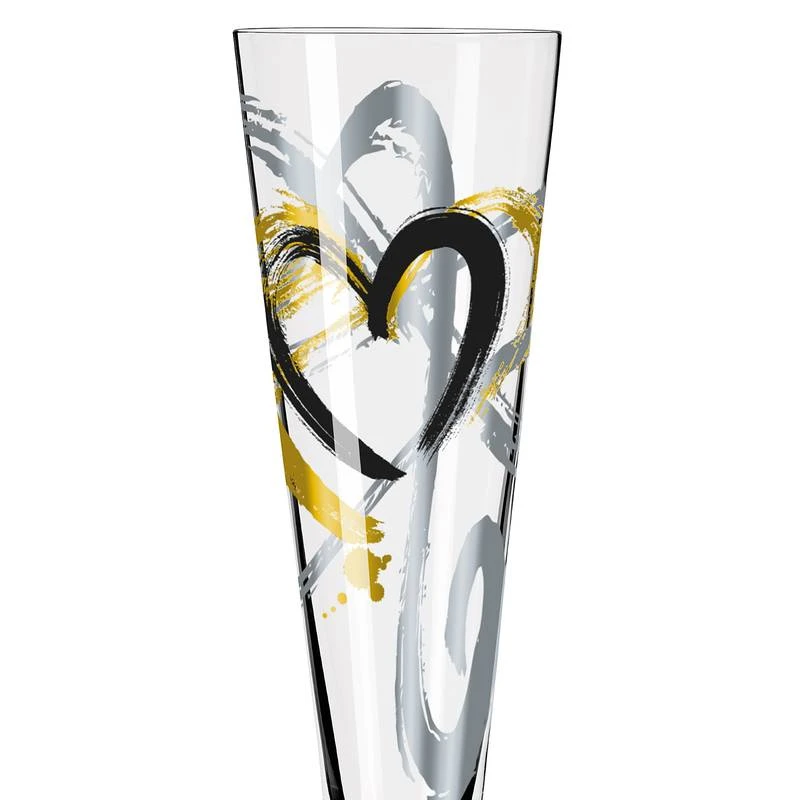 Flûte à Champagne Goldnacht Heart 4 Flûte à Champagne Goldnacht Heart – Image 2