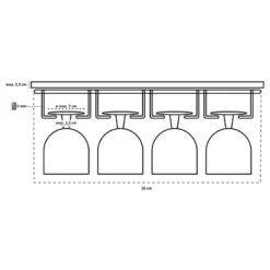 Wenko Porte-verres Basic II -Umbraen Boutique 1000339082 220304 500 SKETCH DETAILS P000000001000339082 sketch
