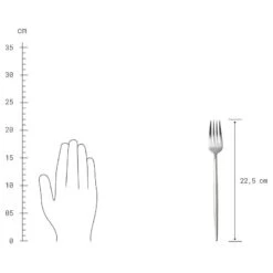 Couverts STILETTO (4 éléments) -Umbraen Boutique 1000365101 231019 500 SKETCH DETAILS P000000001000365101 sketch