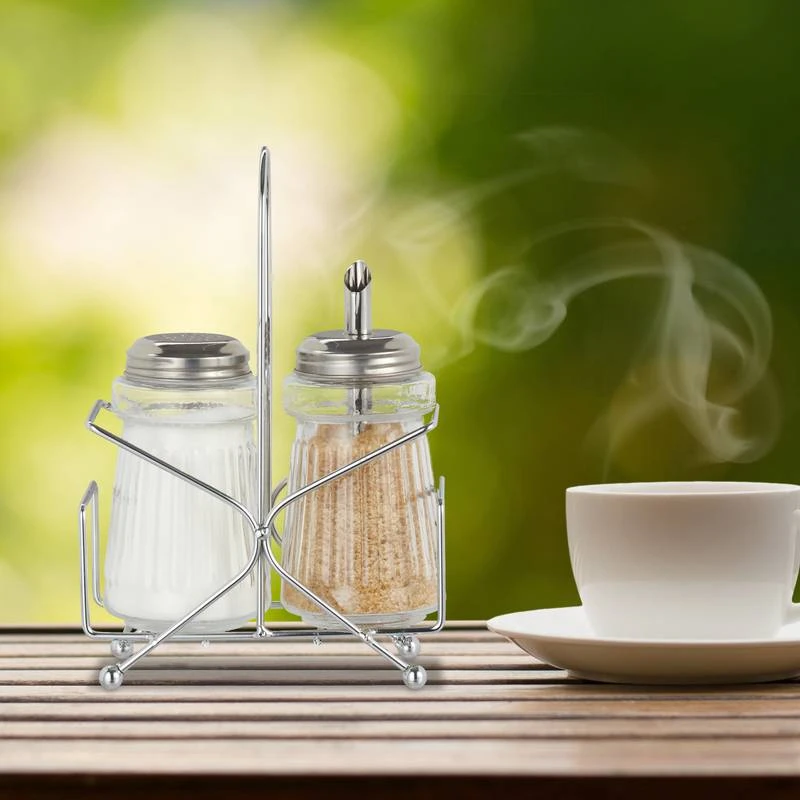 Salière Et Sucrier Avec Support 4 Salière Et Sucrier Avec Support – Image 2