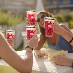 Lot De 4 Gobelets à Motif Flamant Rose -Umbraen Boutique 13ad441732254b8e8baea0c99dc75053