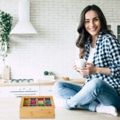 Boîte à Thé Bambou -Umbraen Boutique 154bb6af6bcf4984b49157a95a9f806f