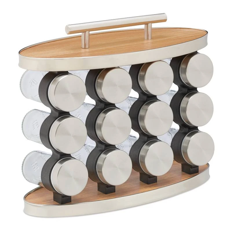 Lot De 12 Pots à épices Avec Support 3 Lot De 12 Pots à épices Avec Support
