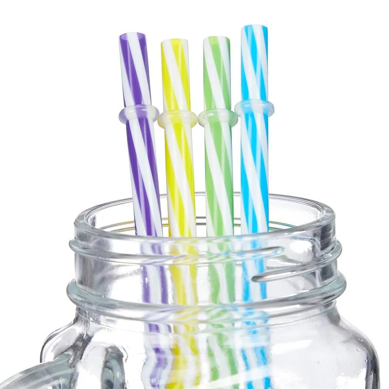 Jarre Avec Paille/couvercle En Lot De 8 8 Jarre Avec Paille/couvercle En Lot De 8 – Image 6