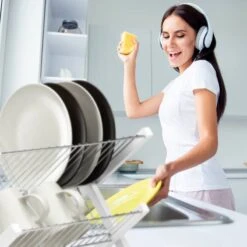 Égouttoir à Deux étages En Blanc -Umbraen Boutique 198f41531eb84cf8bbcbf1ef05d44887