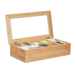 Boîte à Thé En Bambou à 10 Compartiments -Umbraen Boutique 1aff21b3d47b4988b0c91d69ecbd3037