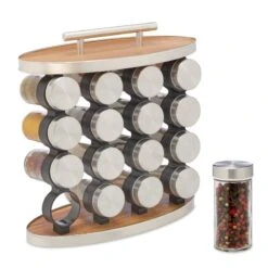 Lot De 16 Pots à épices Avec Support 15 Lot De 16 Pots à épices Avec Support -Umbraen Boutique 1b981be29b574776bb4f1180b9af99a3