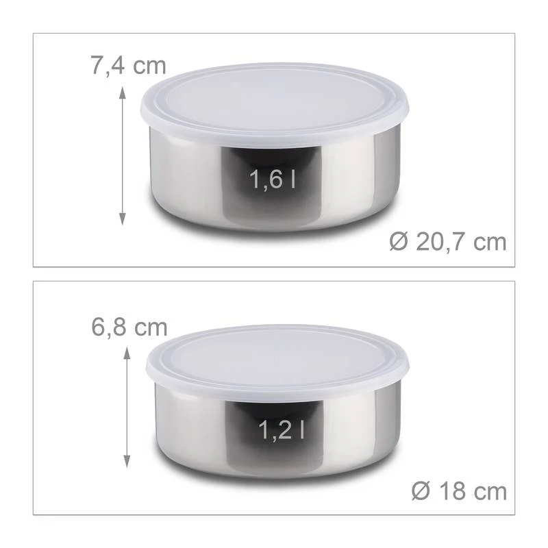 Bol Mélangeur Saladier Lot De 5 En Inox 9 Bol Mélangeur Saladier Lot De 5 En Inox – Image 7