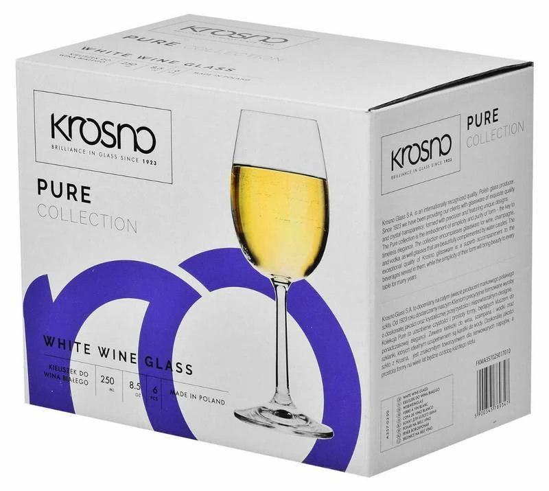 Krosno Pure Verres à Vin Blanc 8 Krosno Pure Verres à Vin Blanc – Image 6