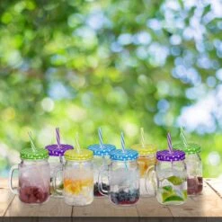 Lot Multicolore 4 Jarres Avec Couvercle -Umbraen Boutique 2404018e18d841228b9caa0693ad714c