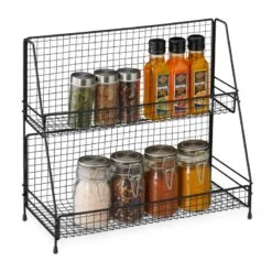 Étagère à épices Métal Noir -Umbraen Boutique 247e22715c0b4c12a51f70de6c82980d