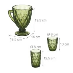 Lot De 7 Verres Verts -Umbraen Boutique 24fd7ed7814344caa20f00f4373d478c