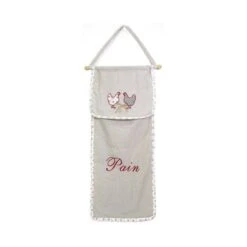 Huche à Pain En Coton Et Lin Poule