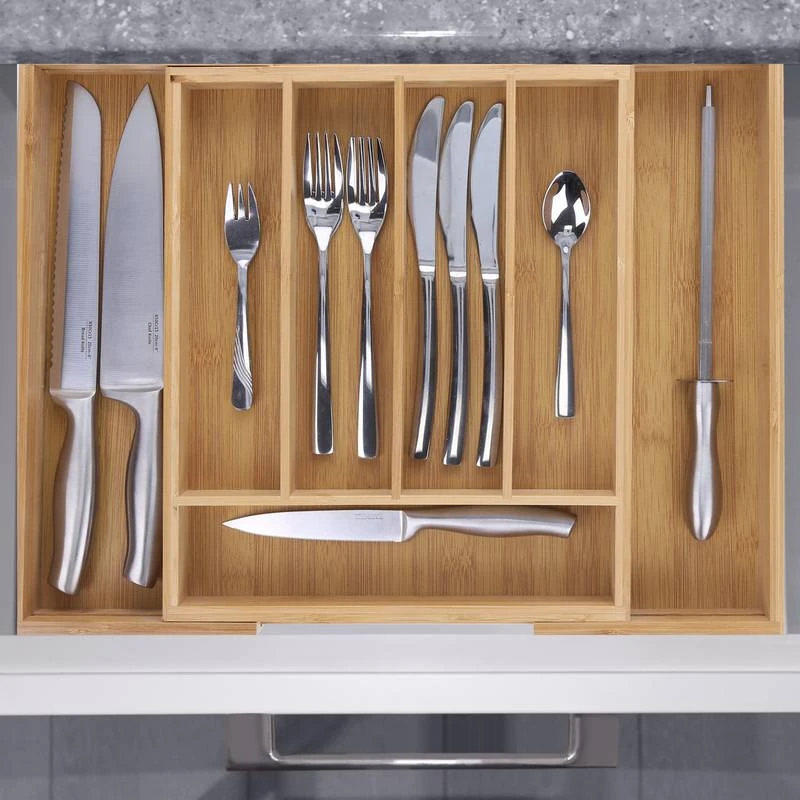 Range-couverts Extensible Bambou Cuisine 6 Range-couverts Extensible Bambou Cuisine – Image 4