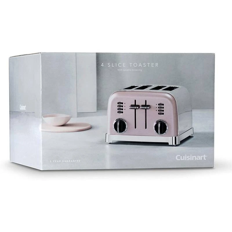 Cuisinart Toaster Vintage 4 Tranches Rose 7 Cuisinart Toaster Vintage 4 Tranches Rose – Image 5