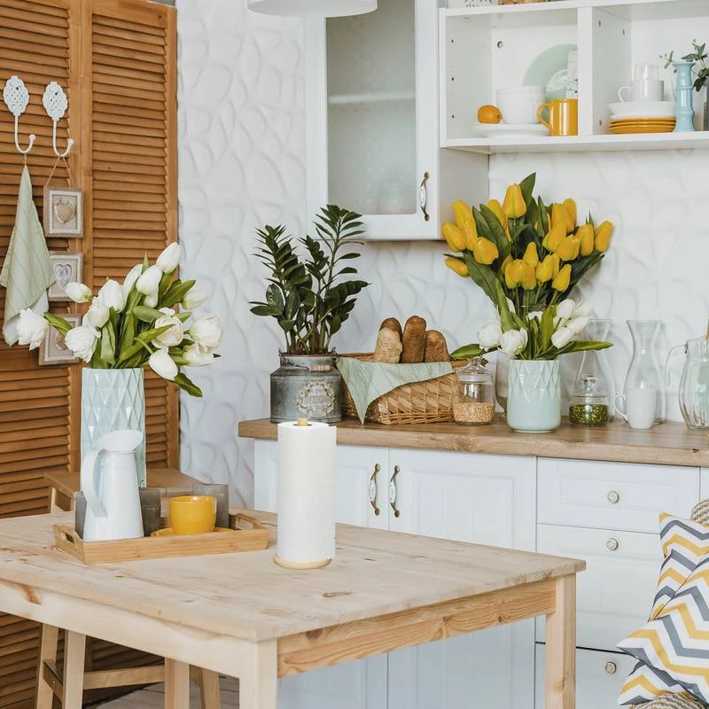 Dérouleur Essuie-tout Rond En Bambou 6 Dérouleur Essuie-tout Rond En Bambou – Image 4