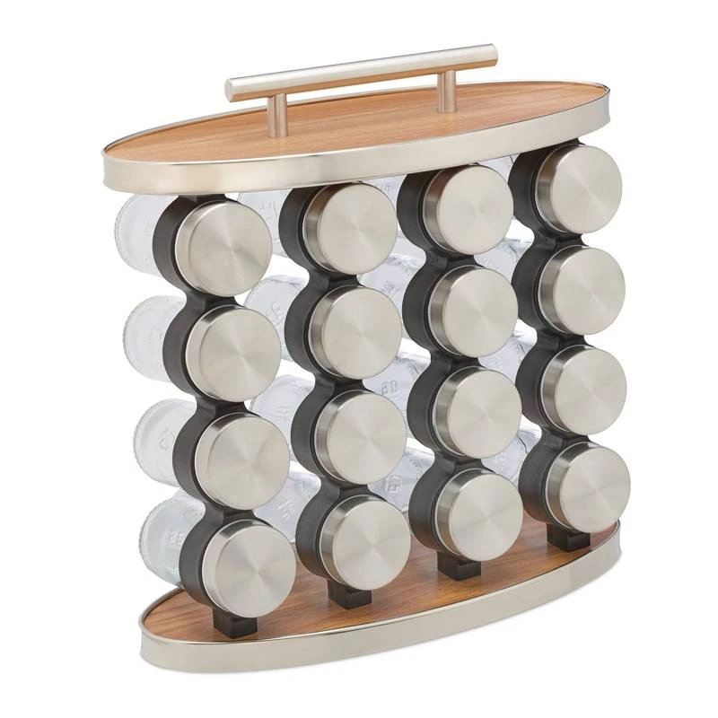 Lot De 16 Pots à épices Avec Support 3 Lot De 16 Pots à épices Avec Support