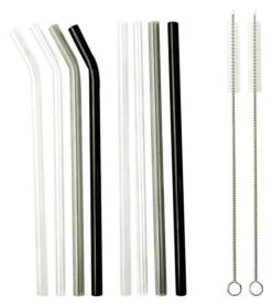 SMOOTHIE PARTY Set De Pailles En Verre