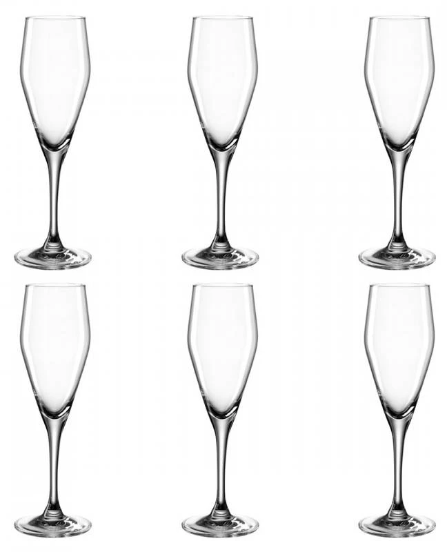 Leonardo Lot De 6 Coupes à Champagne 220ml 3 Leonardo Lot De 6 Coupes à Champagne 220ml