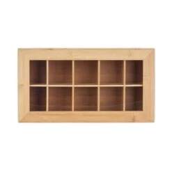 Boîte à Thé En Bambou à 10 Compartiments -Umbraen Boutique 3a2d74078a8f4c9aad1651b2a087c2fc
