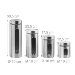 Lot 4 Bocaux De Conservation En Inox -Umbraen Boutique 49bf8a64f0194f67ab6ad99f48accacc