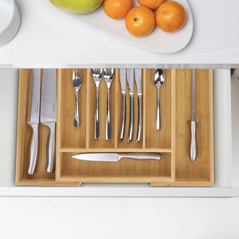 Range-couverts Extensible Bambou Cuisine 4 Range-couverts Extensible Bambou Cuisine – Image 2