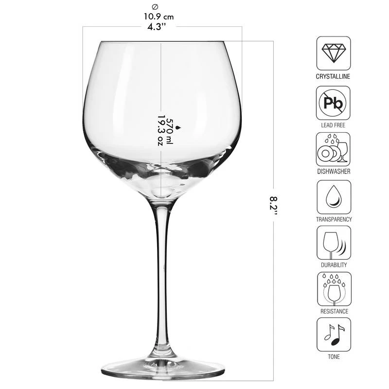 Krosno Harmony Verres D’eau Gin & Tonic 8 Krosno Harmony Verres D’eau Gin & Tonic – Image 6