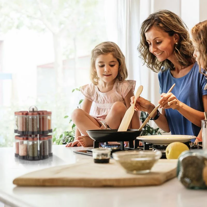 Tourniquet à épices Avec Pots En Verre 5 Tourniquet à épices Avec Pots En Verre – Image 3