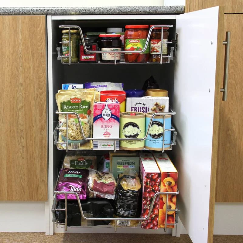 6 X Paniers Coulissants De Cuisine 5 6 X Paniers Coulissants De Cuisine – Image 3