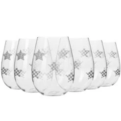 Krosno Star Verres - étoile Argentée