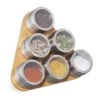 Étagère à épices Bambou 6 Pots Inox -Umbraen Boutique 512a82faa0be4297aa35390976e5c673