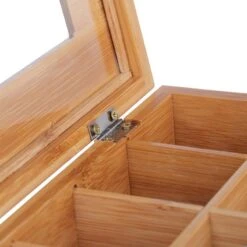 Boîte à Thé Bambou 24 Compartiments -Umbraen Boutique 53a46948316a4c1d8fac35d05f4463b8