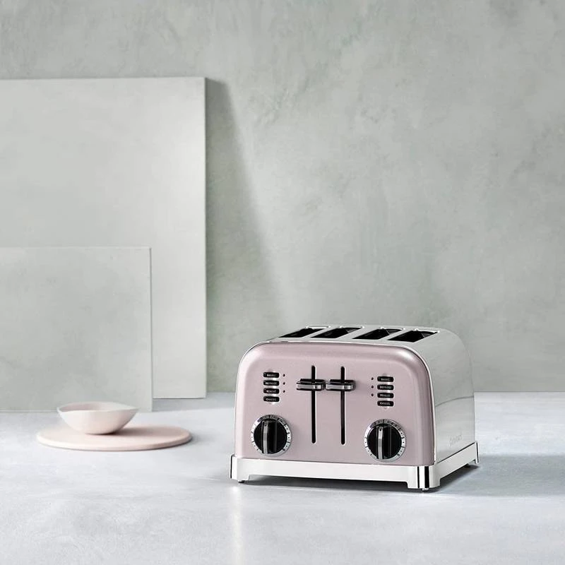 Cuisinart Toaster Vintage 4 Tranches Rose 4 Cuisinart Toaster Vintage 4 Tranches Rose – Image 2