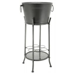 Seau à Glace Sur Pied En Métal