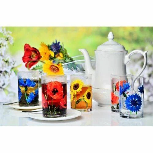 Krosno Deco Bloom Verres à Thé 4 Krosno Deco Bloom Verres à Thé – Image 2