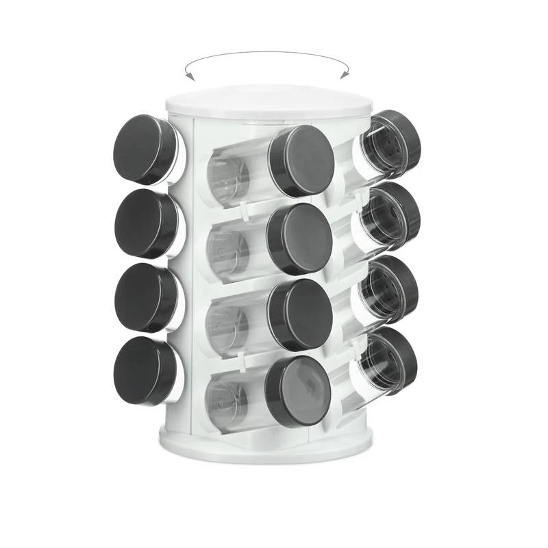 Carrousel à épices Blanc 16 Pots 8 Carrousel à épices Blanc 16 Pots – Image 6