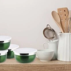 Bol Mélangeur Couvercle Lot 4 Saladiers -Umbraen Boutique 5e002ac19aa24f669ba549b7407dc795