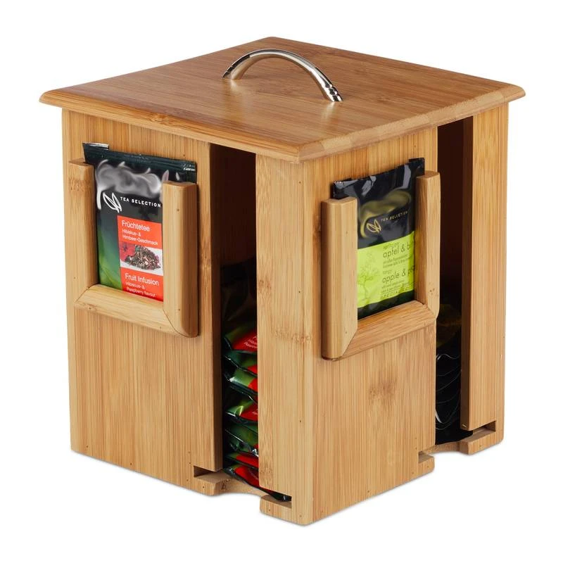 Distributeur à Sachet Thé En Bambou 7 Distributeur à Sachet Thé En Bambou – Image 5