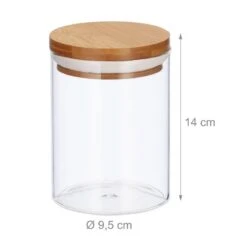 Jeu De 3 Pots De Stockage En Verre 600ml -Umbraen Boutique 61ba96da05e5481c8737b2690a1e01c7
