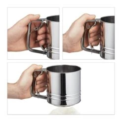 2x Tamis Pour Farine Manuels Acier Inox -Umbraen Boutique 64ed0404f5b948fb9f7c98d2405119c3