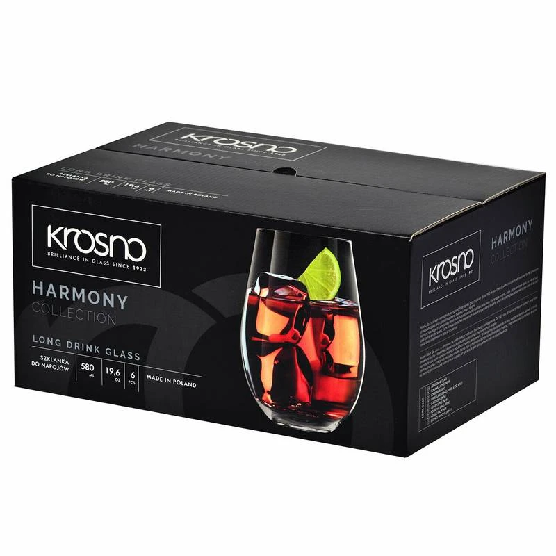 Krosno Harmony Verres à Vin Rouge S.t. 6 Krosno Harmony Verres à Vin Rouge S.t. – Image 4