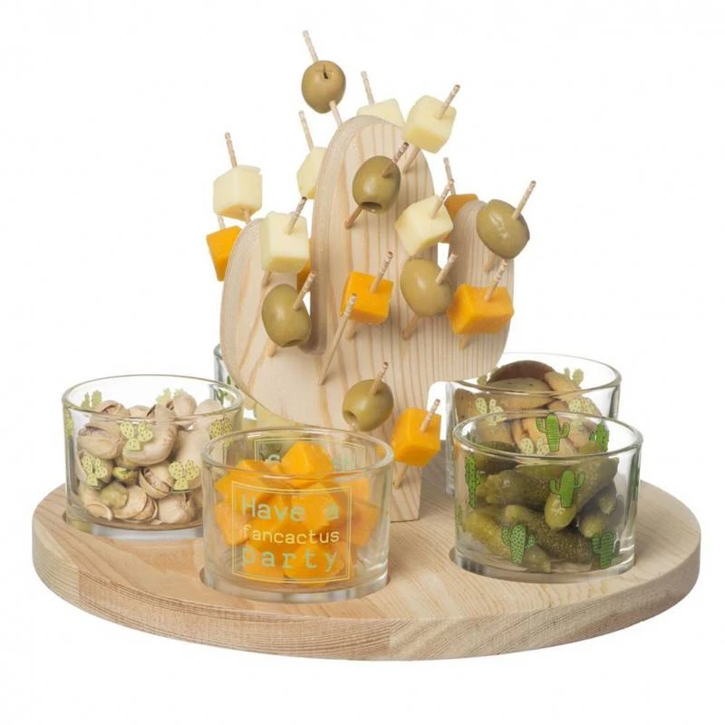 Pics Apéritifs Et Coupelles Cactus 5 Pics Apéritifs Et Coupelles Cactus – Image 3