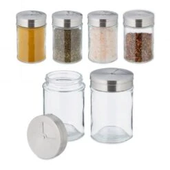 6x Pots à épices Avec Saupoudreur