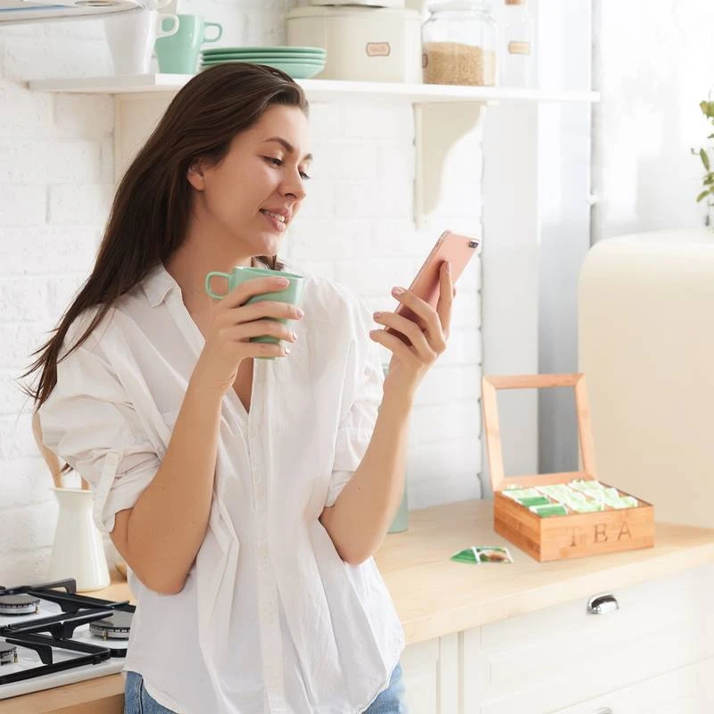 Boîte à Thé En Bambou 9 Compartiments 6 Boîte à Thé En Bambou 9 Compartiments – Image 4