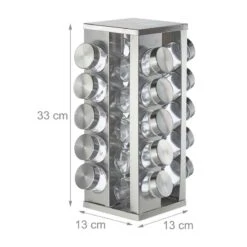Tourniquet à épices Carré Avec 20 Pots 21 Tourniquet à épices Carré Avec 20 Pots -Umbraen Boutique 6fc394f2bbd7475c8a2249300a230687