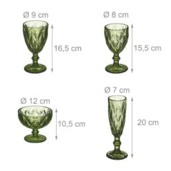 Lot De 7 Verres Verts -Umbraen Boutique 7855fd65f825407690bcc42e061b3ffb