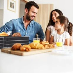 Corbeille à Pain Métal Insert En Tissu -Umbraen Boutique 78a44cb979f94da9847628b0f4a80e61