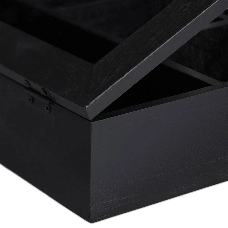 Boîte à Thé Design Effet Bois 7 Casiers 15 Boîte à Thé Design Effet Bois 7 Casiers – Image 13